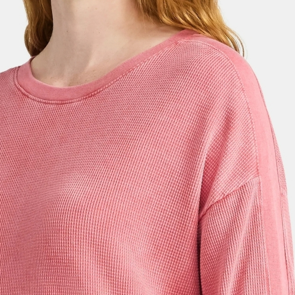 Time & Tru Waffle Knit Top - Picture 4 of 9